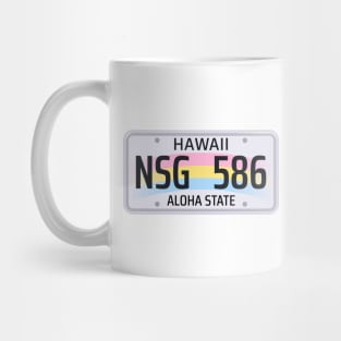 Hawaii License Plate Mug